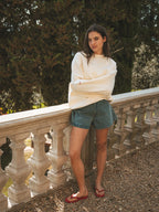 Creme Femme Oversized Sweater