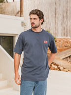 Blue Patch Oversized T-Shirt