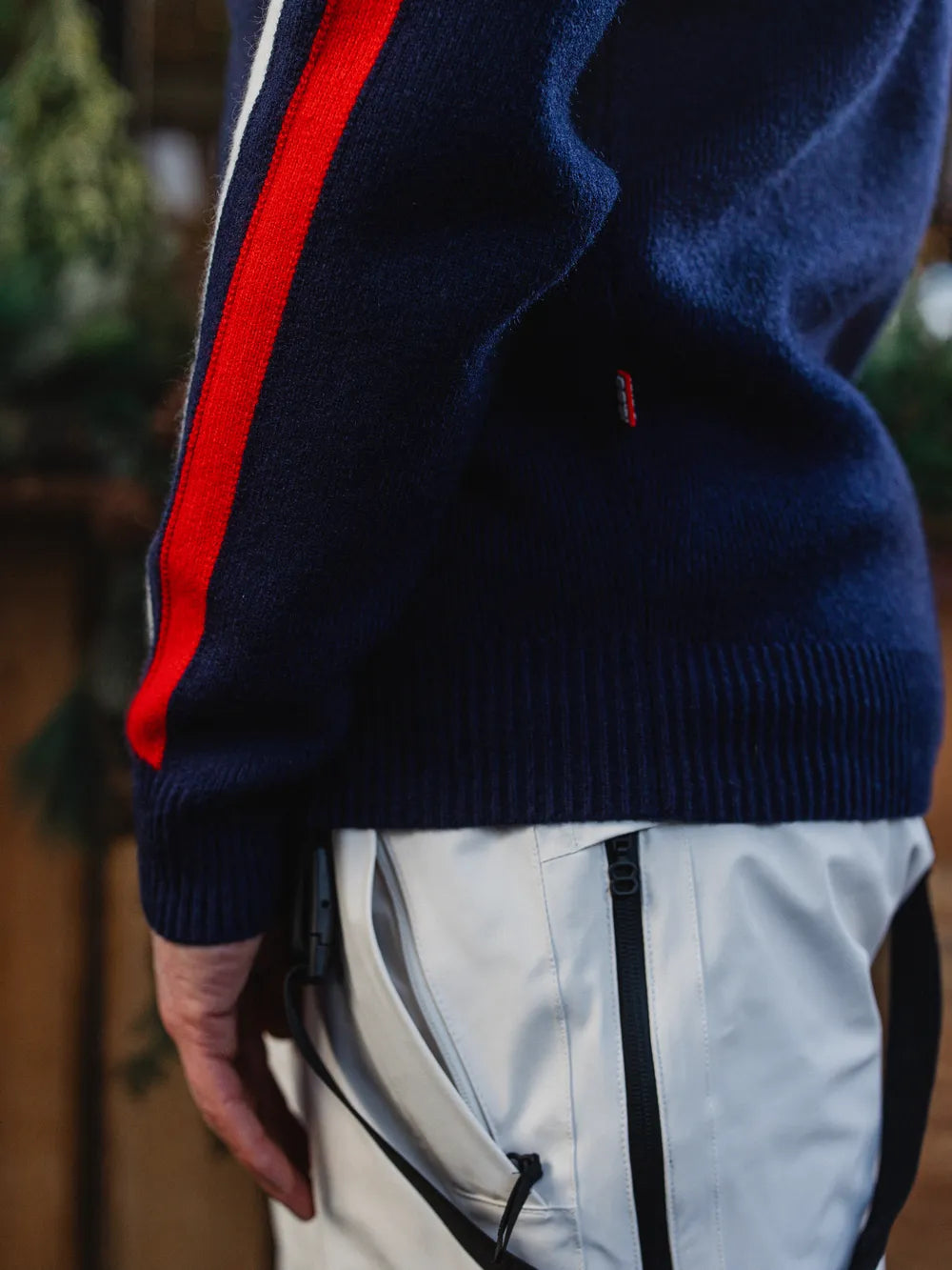 Navy Knit Ski Club Sweater