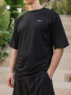 Black Oversized Sport T-shirt
