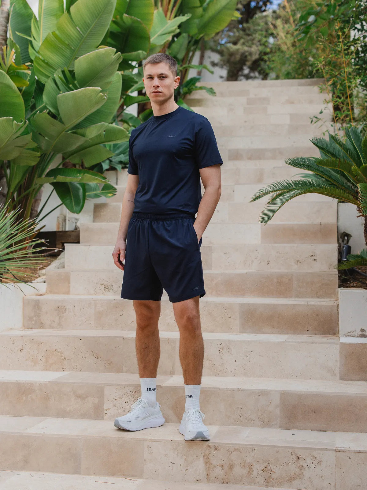Navy Basic Sport Short