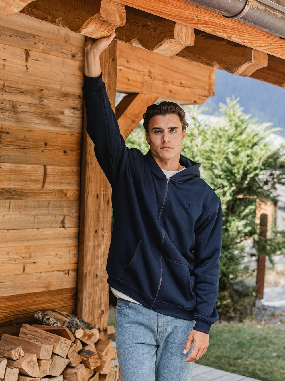 Navy Signature Oversized Vest