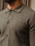 Grüner Wollcardigan