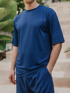 Blue Oversized Sport T-shirt
