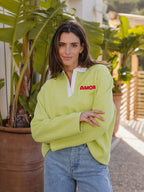 Knitted Amor Oversized Polo