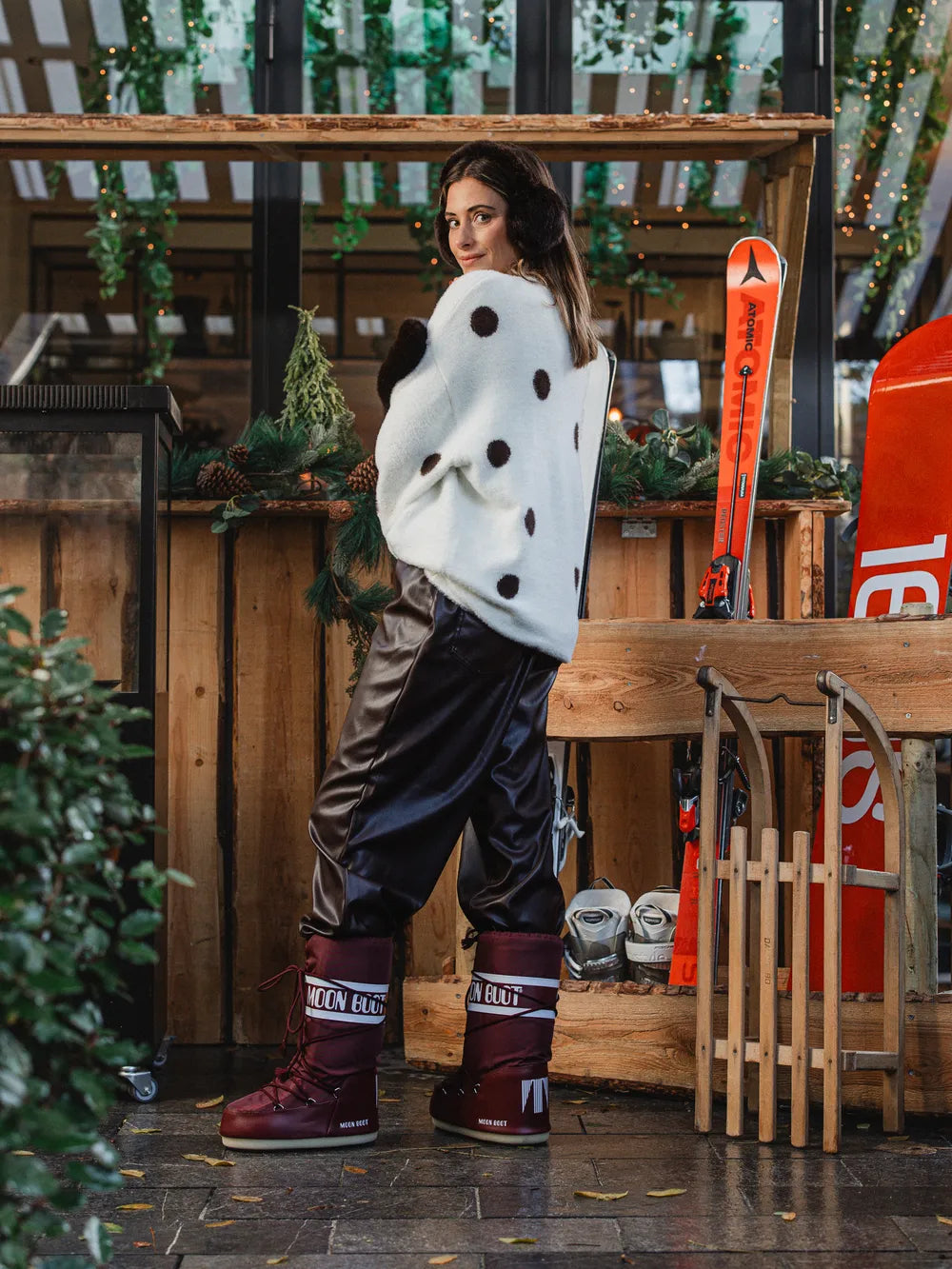 White Soft Polka Dot Sweater