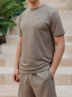 Brown Basic Sport T-shirt