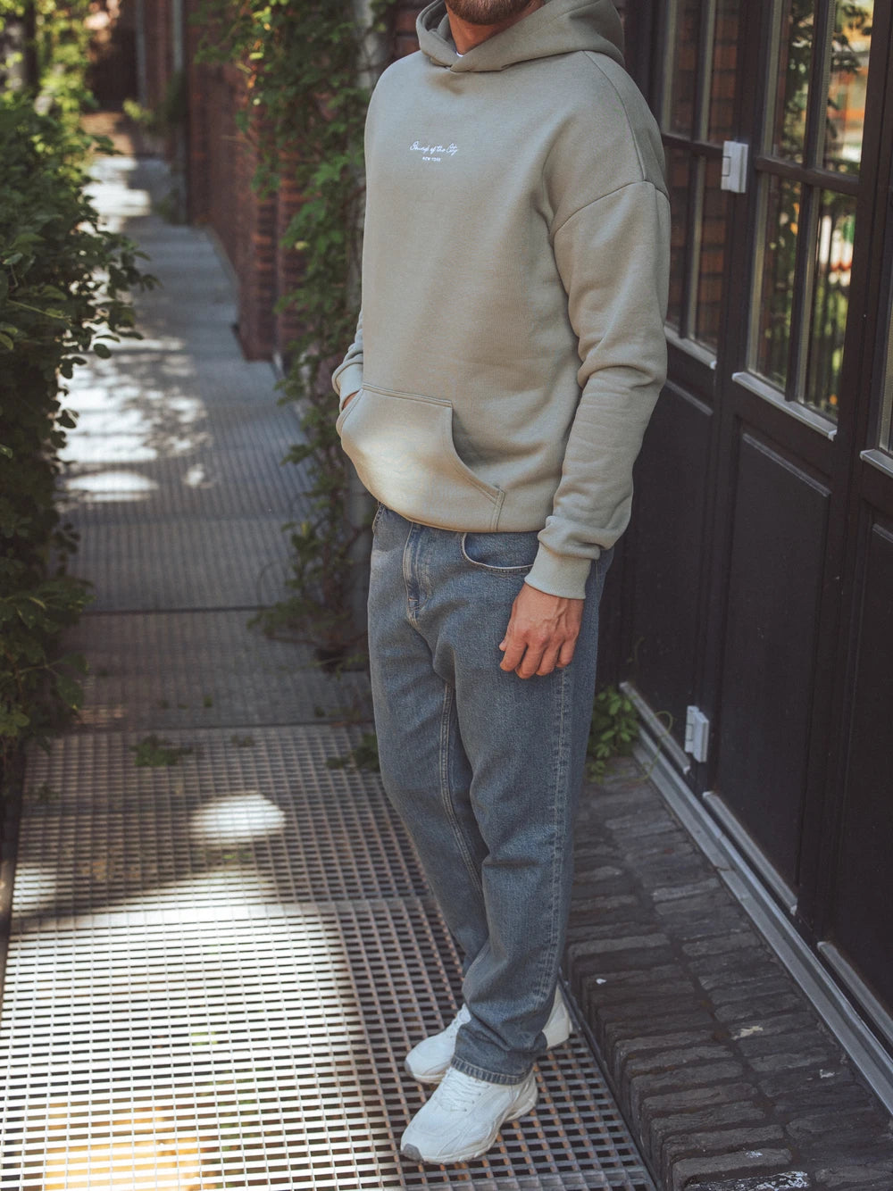 Green Sounds Oversized Hoodie