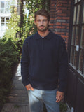 Navy Zipper Knit Sweater