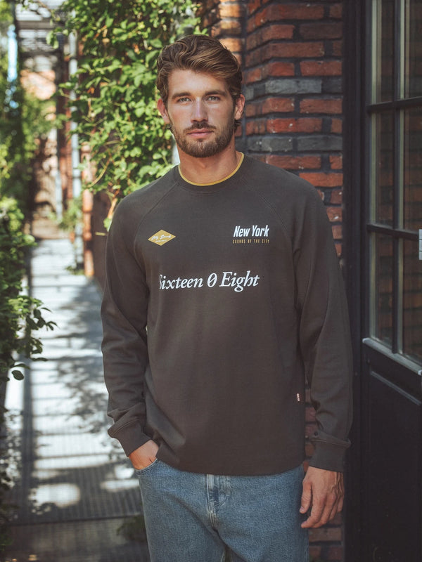 Brown Oversized Graphic Longsleeve