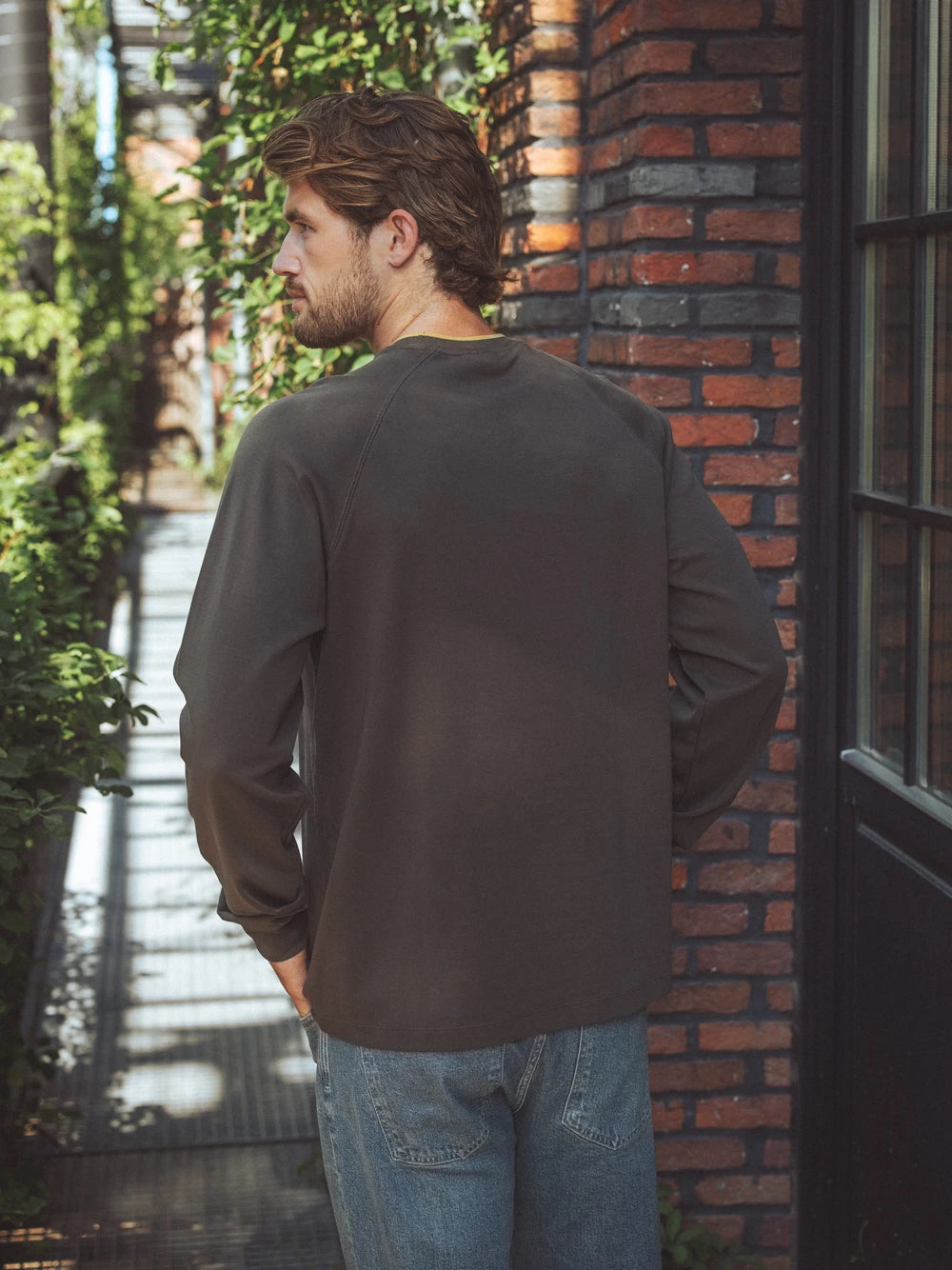 Brown Oversized Graphic Longsleeve