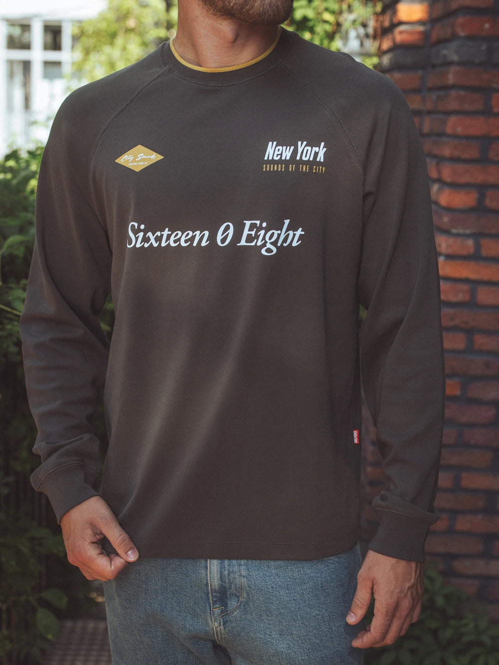 Brown Oversized Graphic Longsleeve