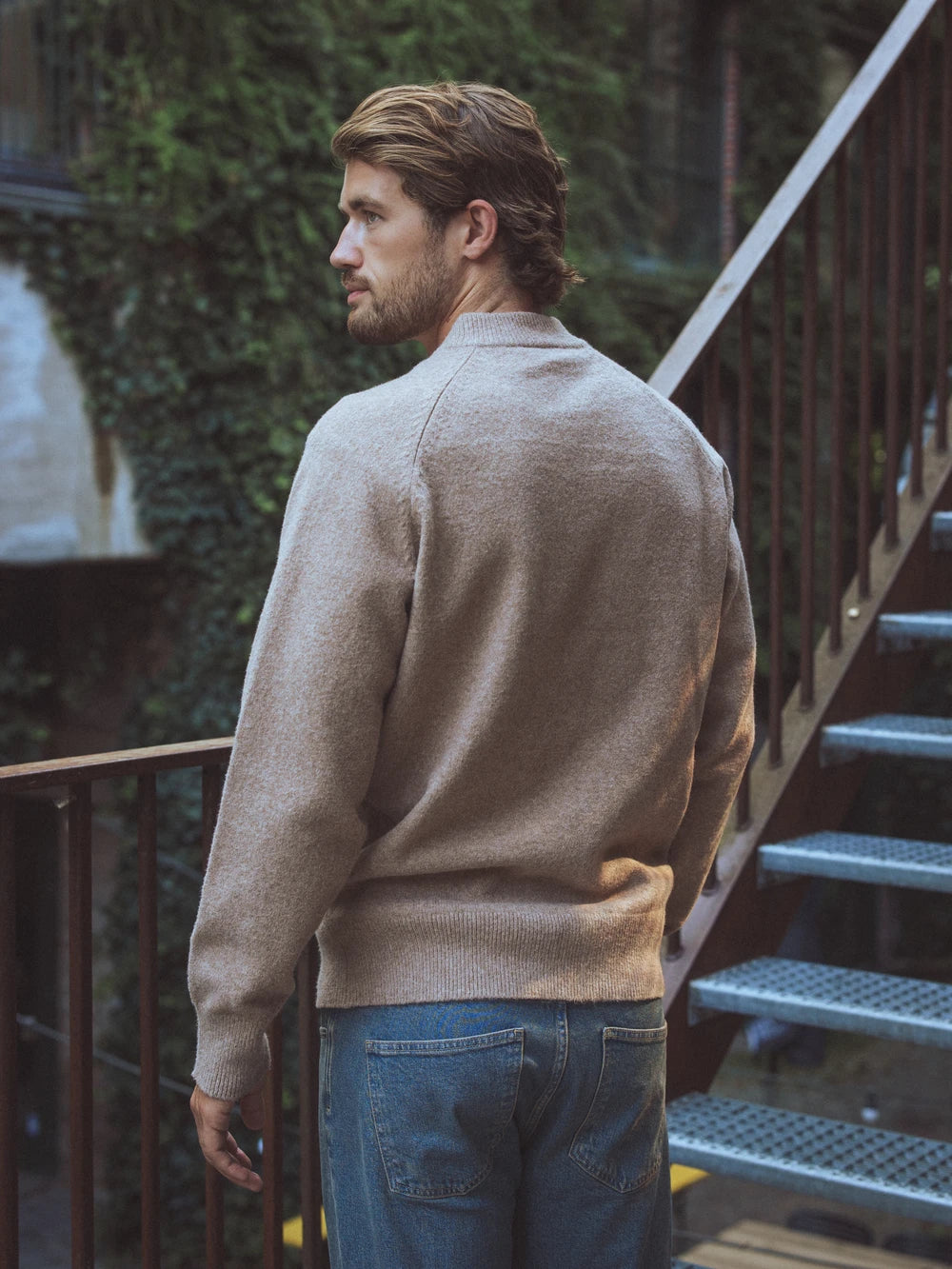 Brown Baseball Knitted Vest