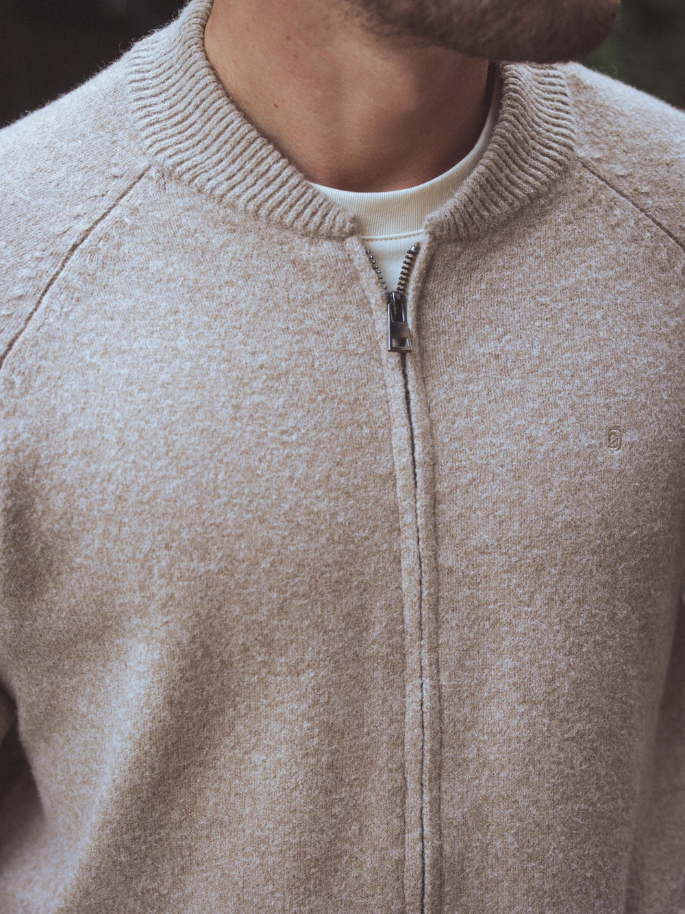 Brown Baseball Knitted Vest