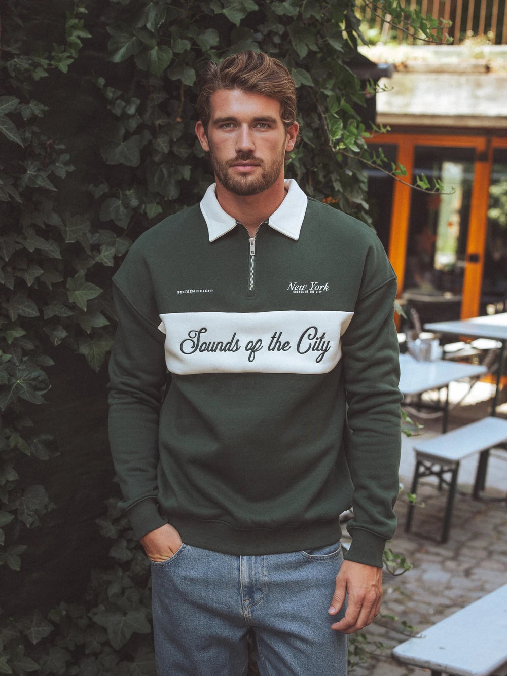 Green Sounds Rugby Sweater