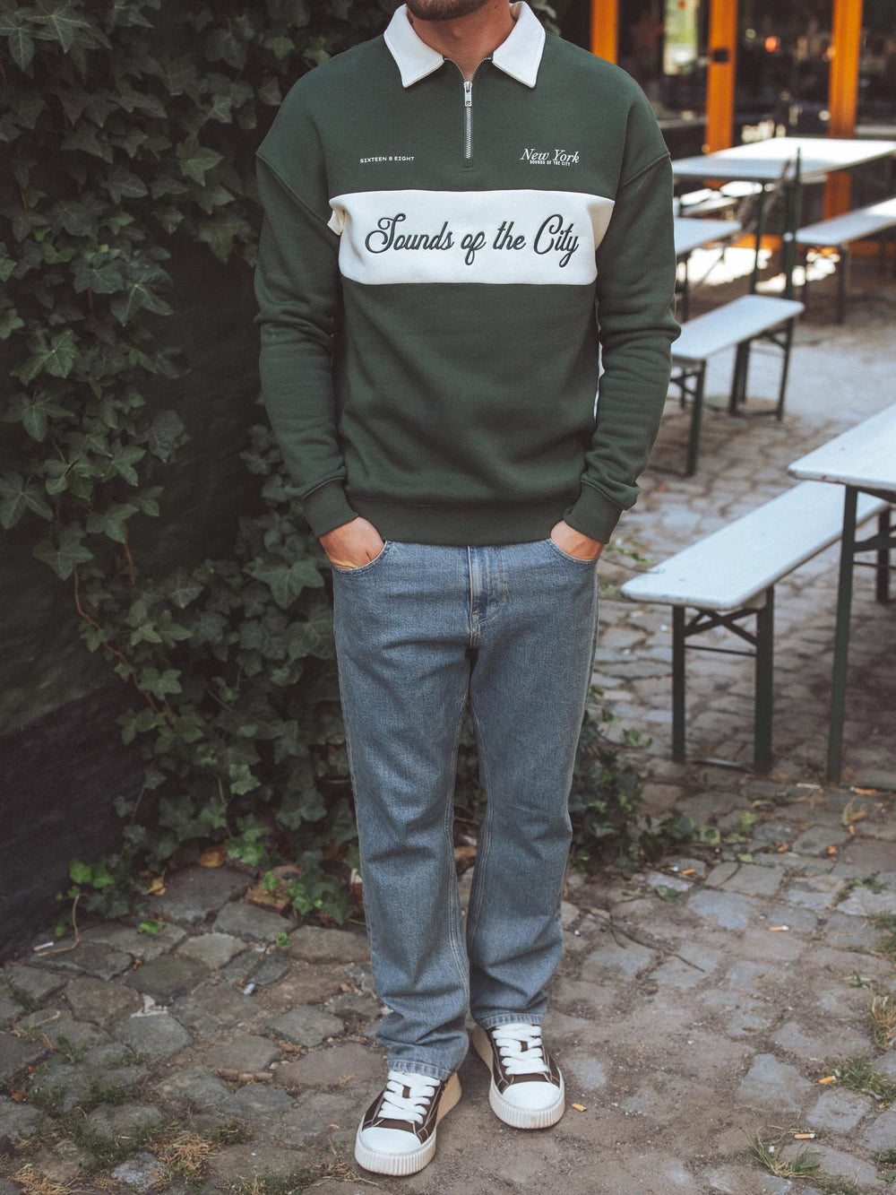 Green Sounds Rugby Sweater