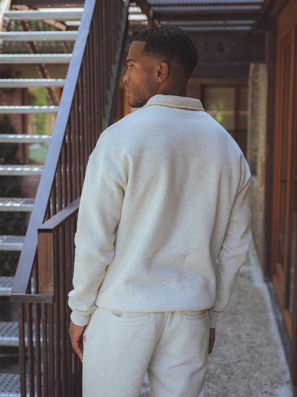Grey Oversized Zipper Sweater