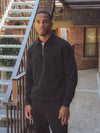 Black Oversized Zipper Sweater