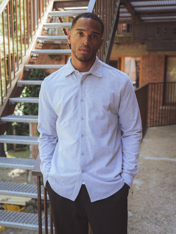Grey Structured Shirt