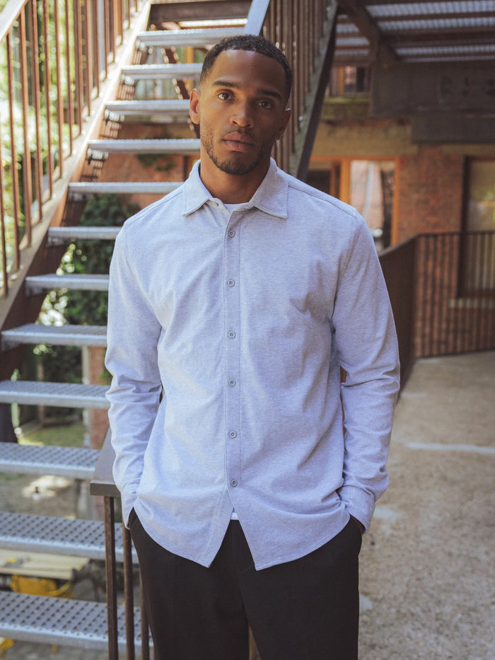 Grey Structured Shirt