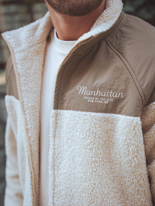 Beige Sherpa Jacket