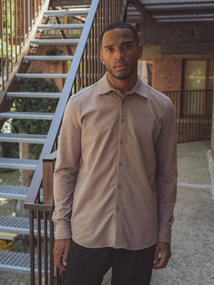 Brown Structured Shirt