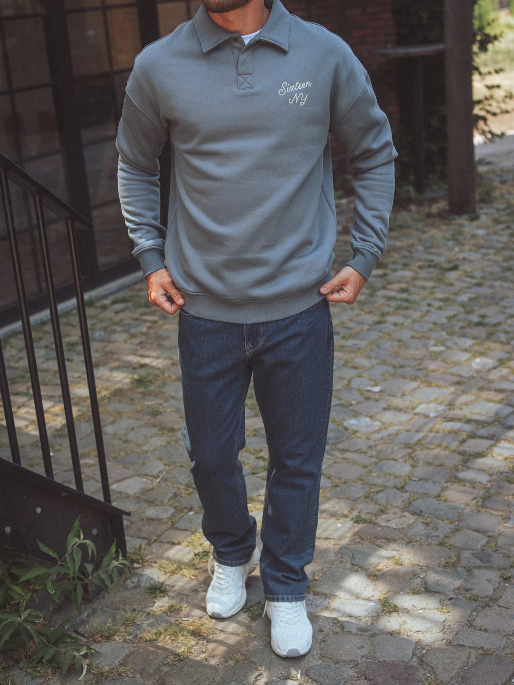 Blue NY Oversized Sweater
