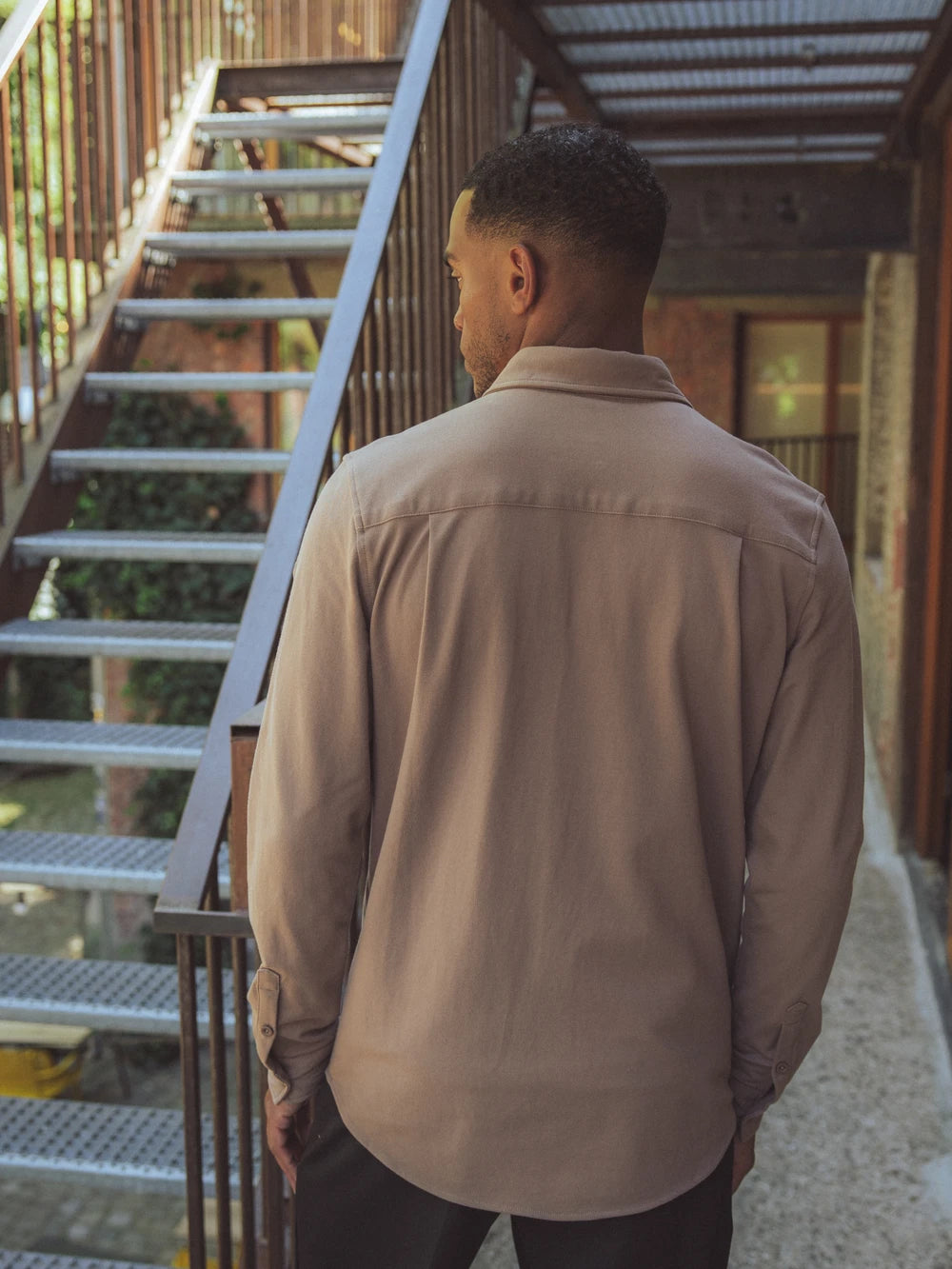 Brown Structured Shirt