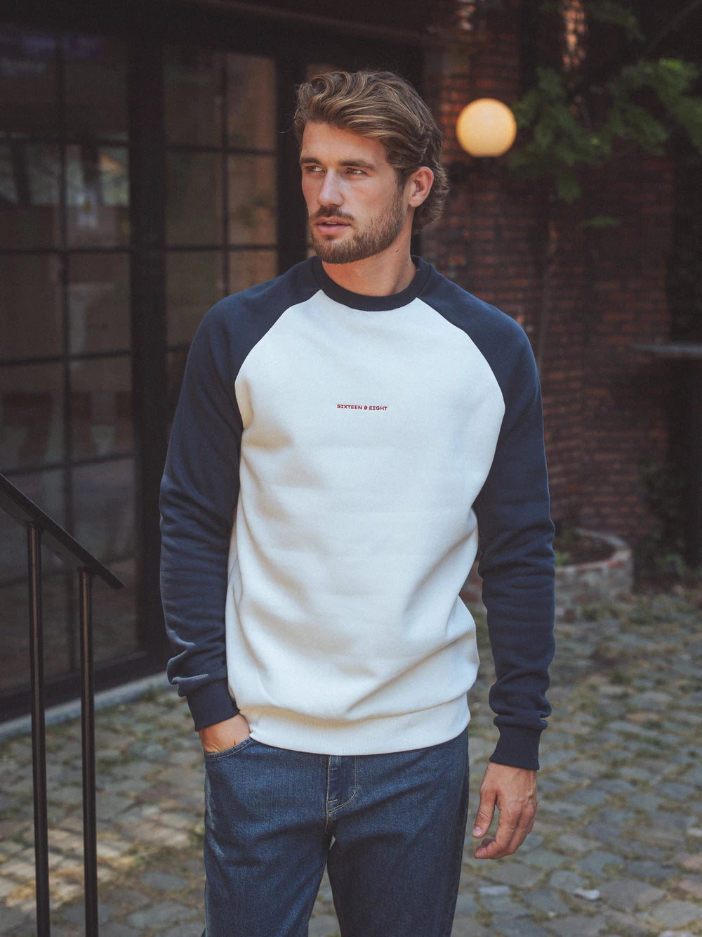 Navy Raglan Oversized Sweater