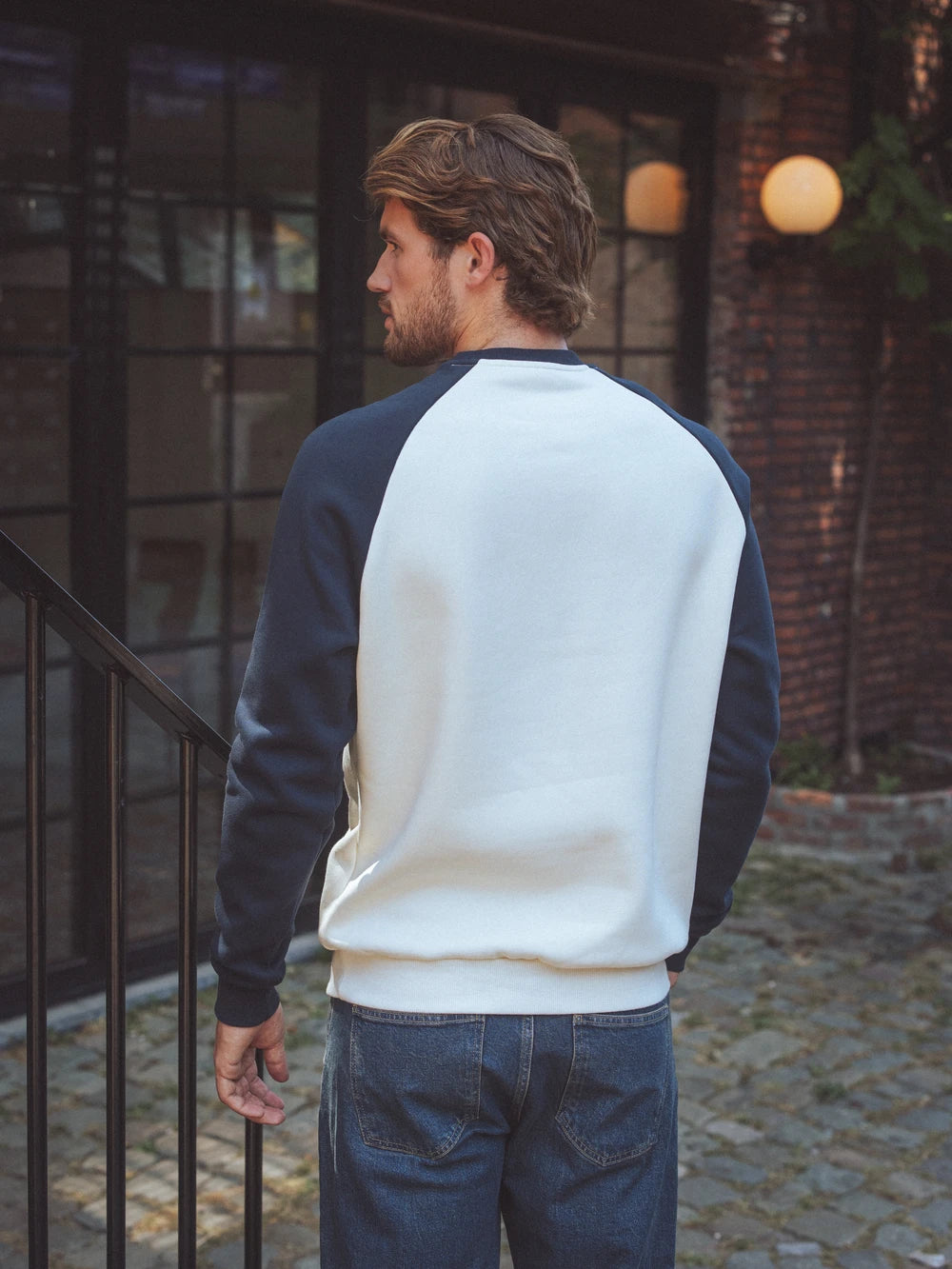 Navy Raglan Oversized Sweater