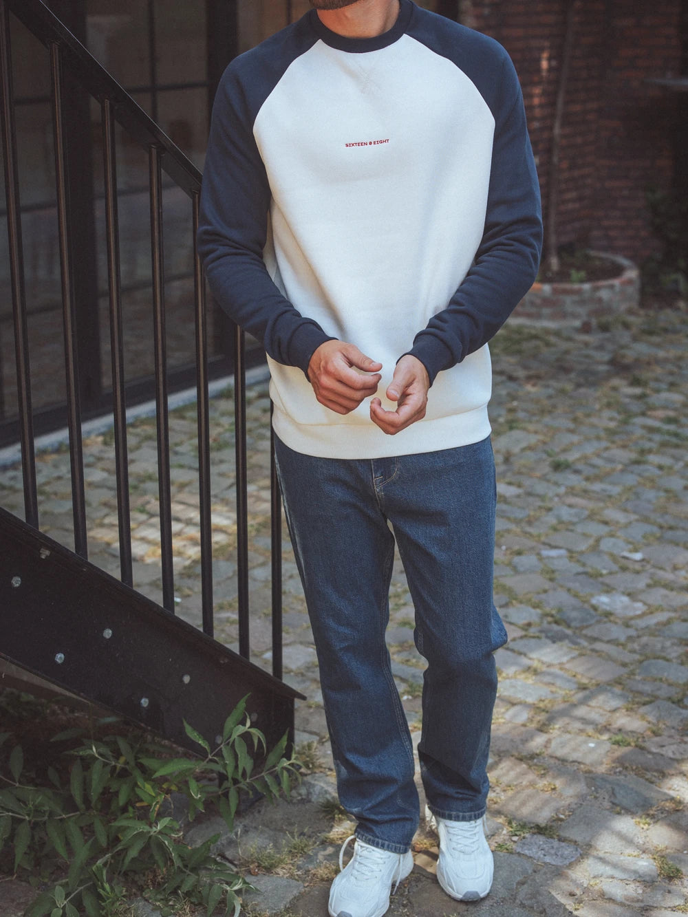 Navy Raglan Oversized Sweater