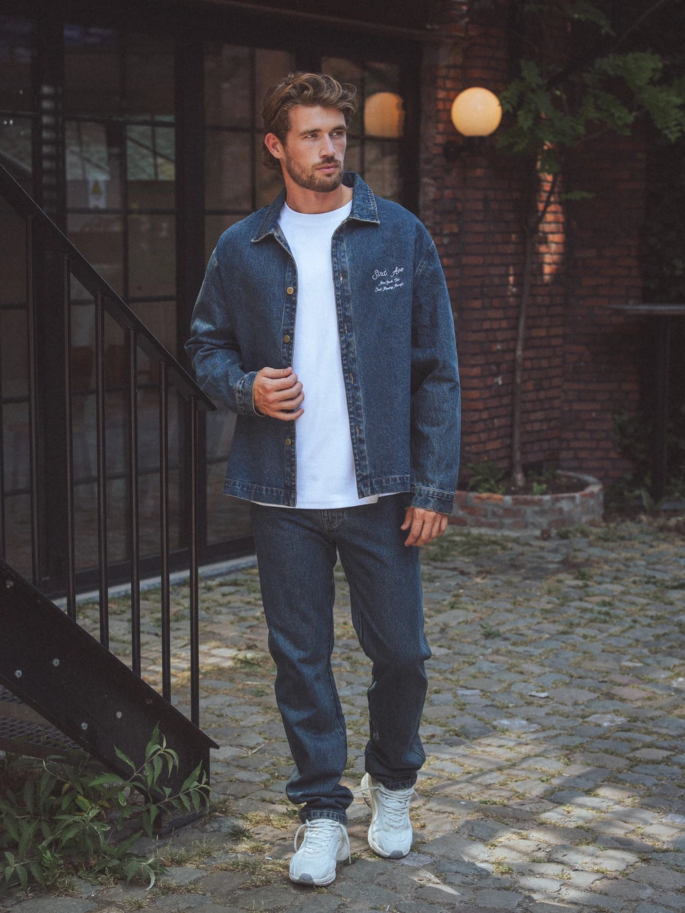 Boxy Dark Denim Overshirt