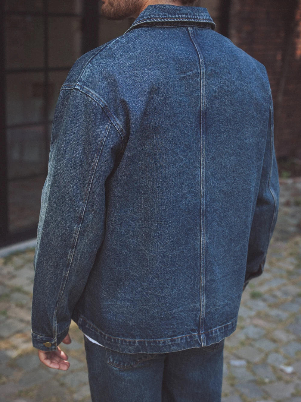Boxy Dark Denim Overshirt