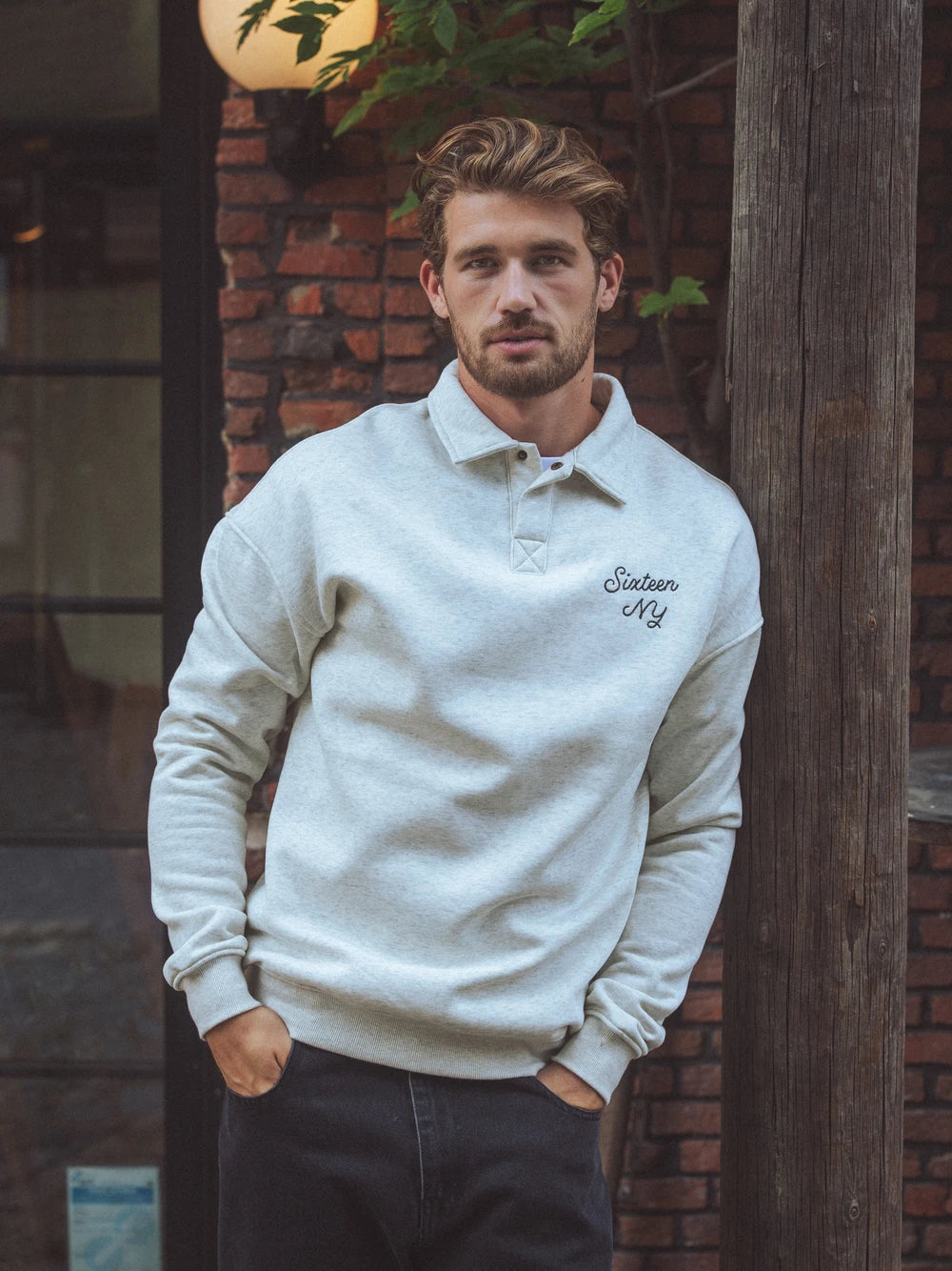 Grey NY Oversized Sweater