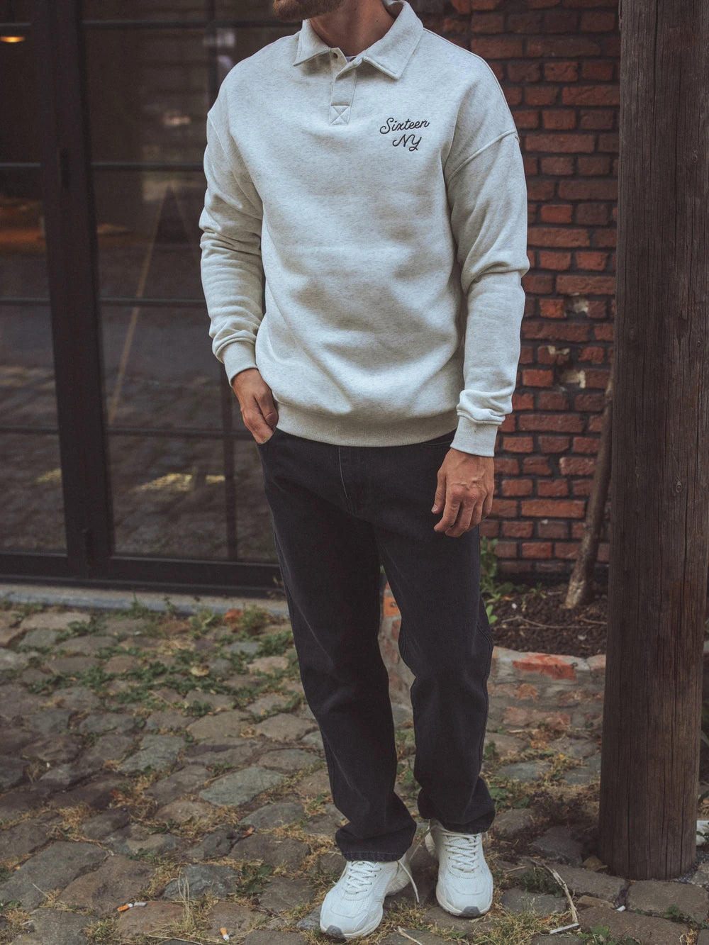 Grey NY Oversized Sweater