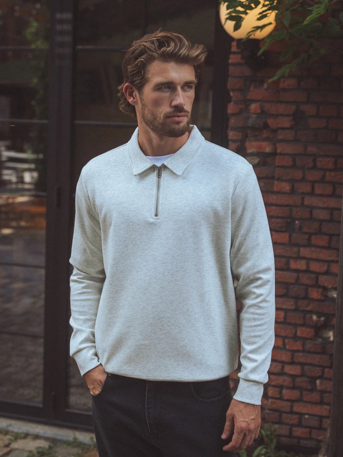 Grey Half Zip Jersey