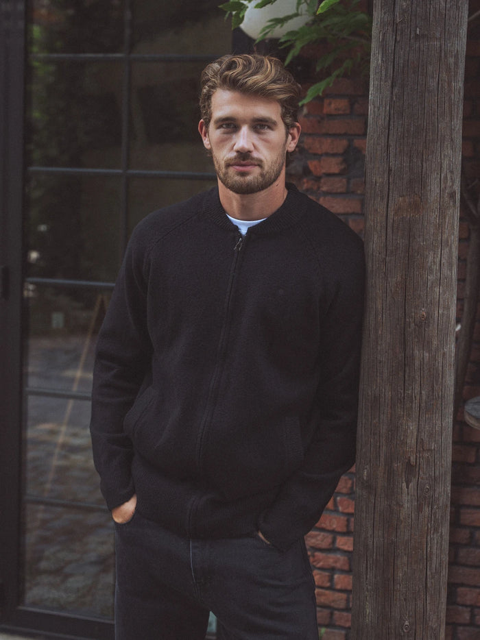 Black Baseball Knitted Vest