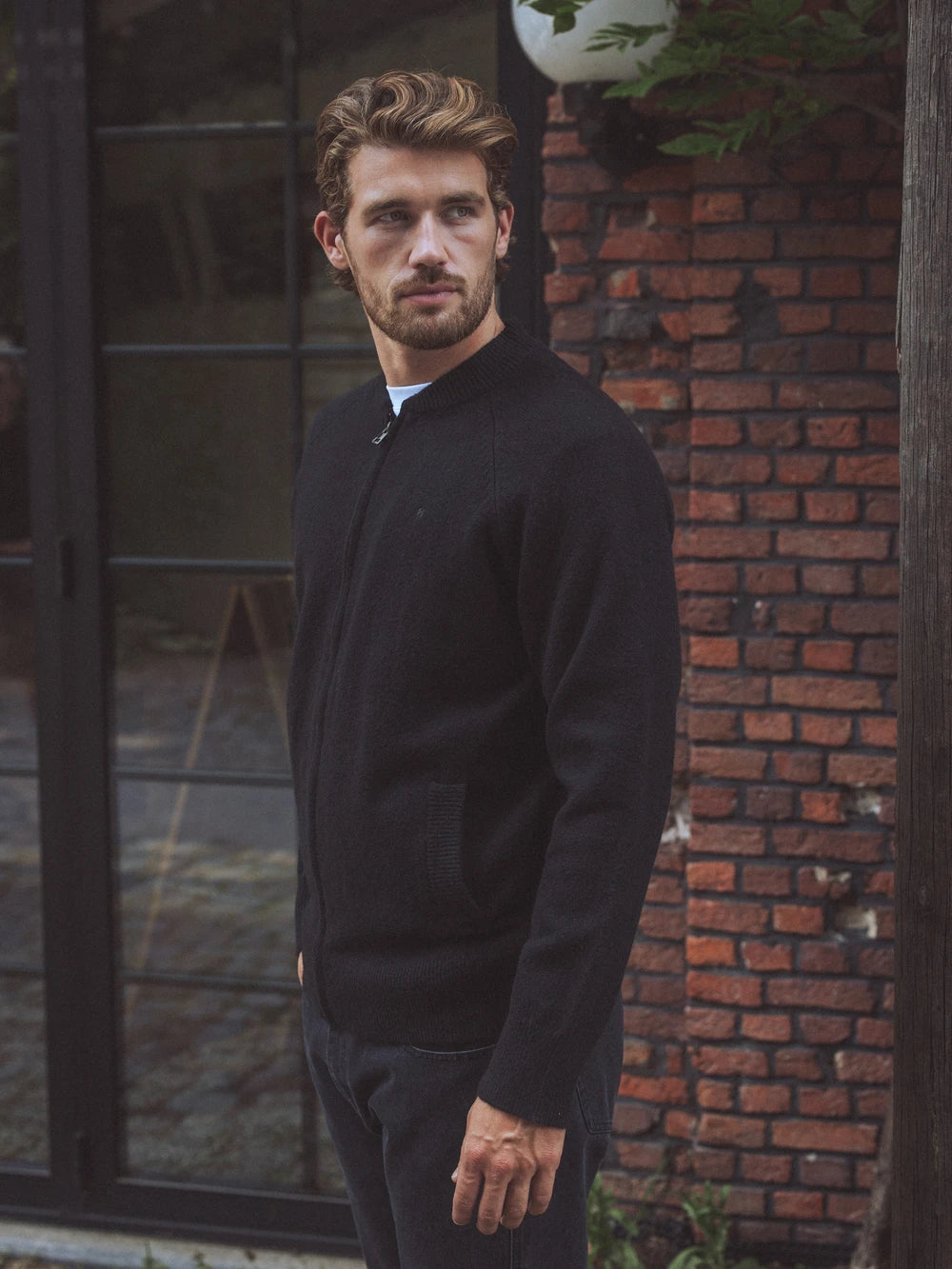 Black Baseball Knitted Vest