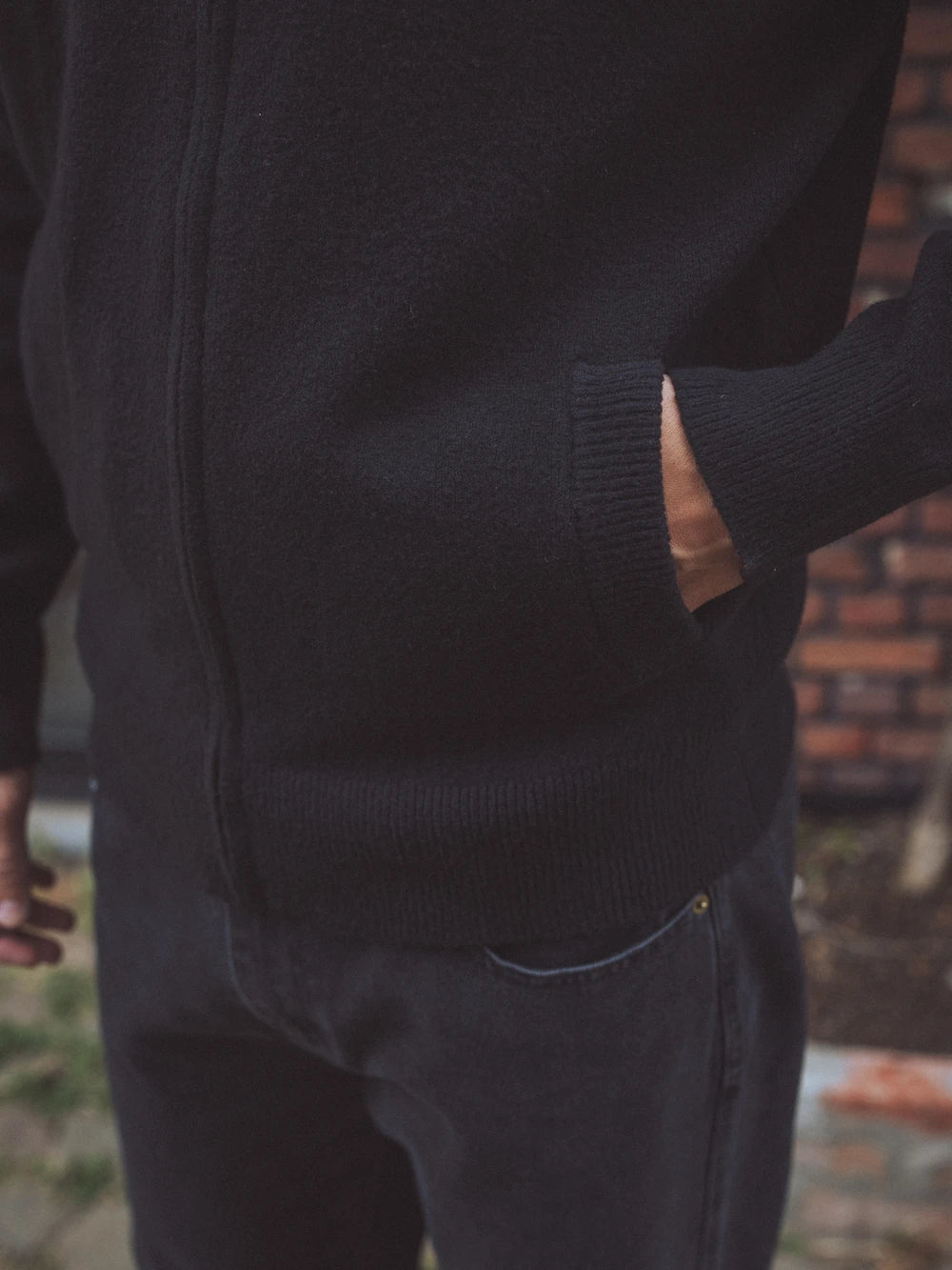 Black Baseball Knitted Vest