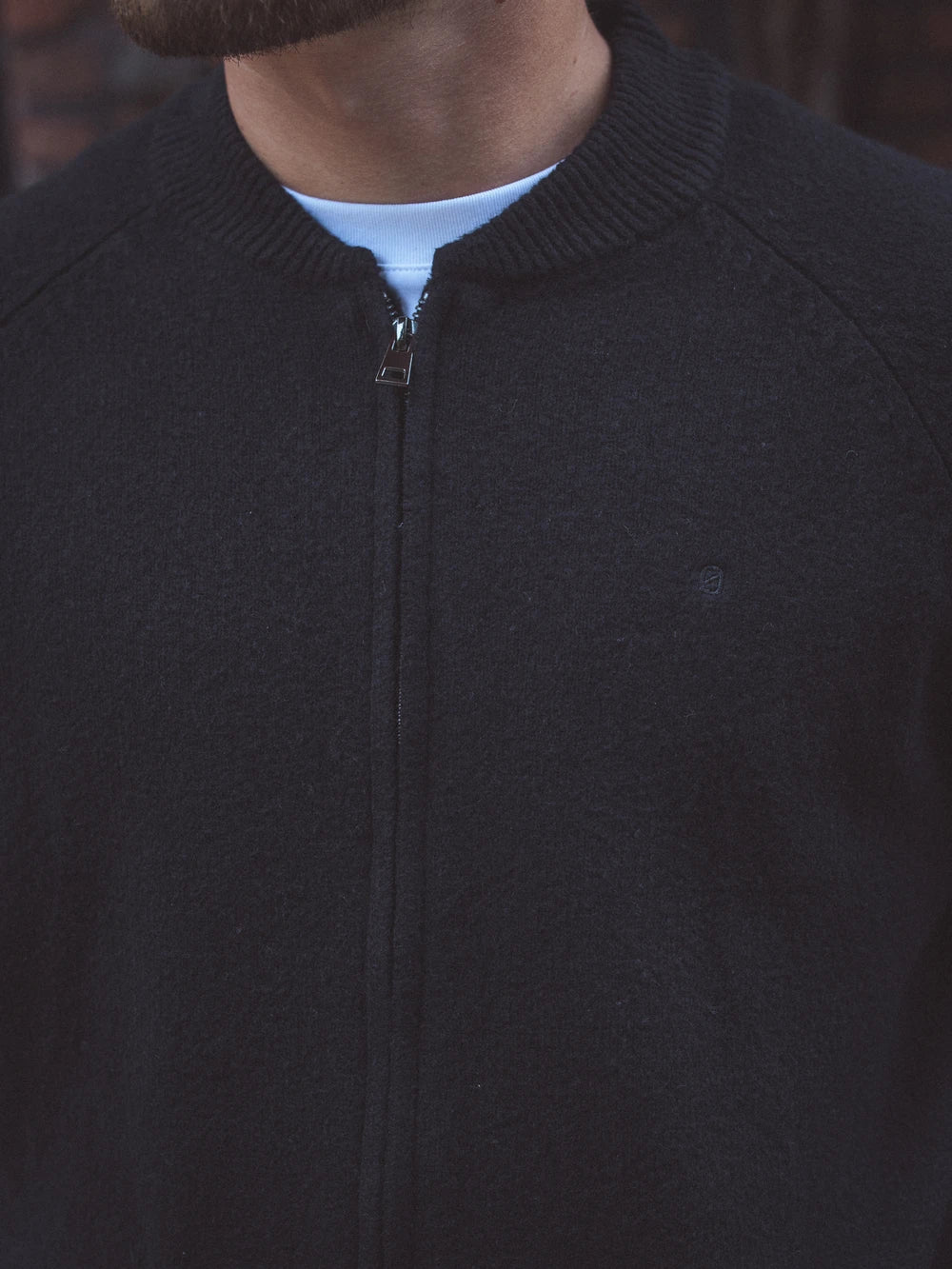 Black Baseball Knitted Vest