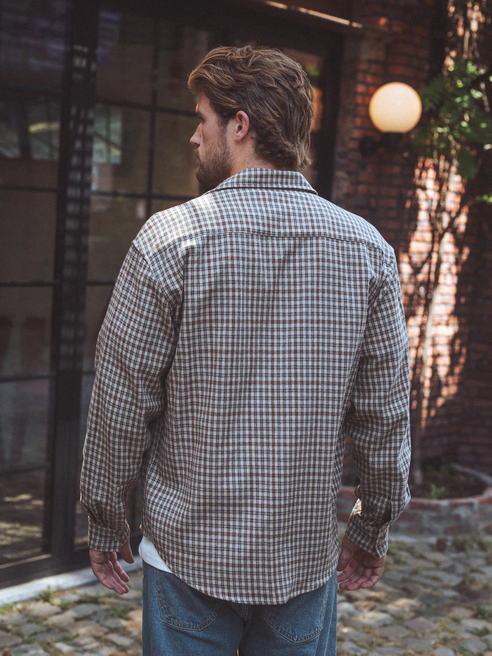 Brown Flannel Checked Shirt