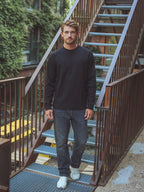 Black Oversized Raglan Longsleeve