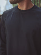 Black Oversized Raglan Longsleeve