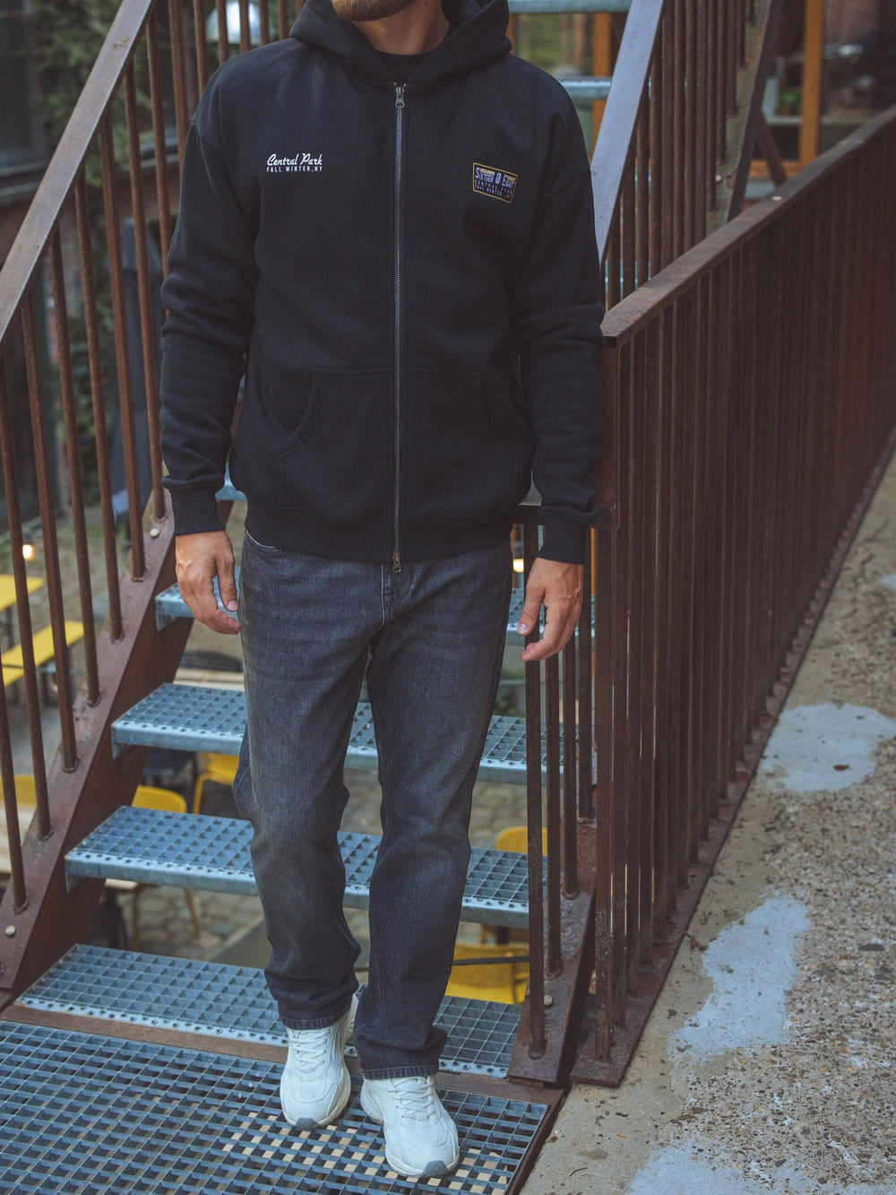 Black Central Park Oversized Vest