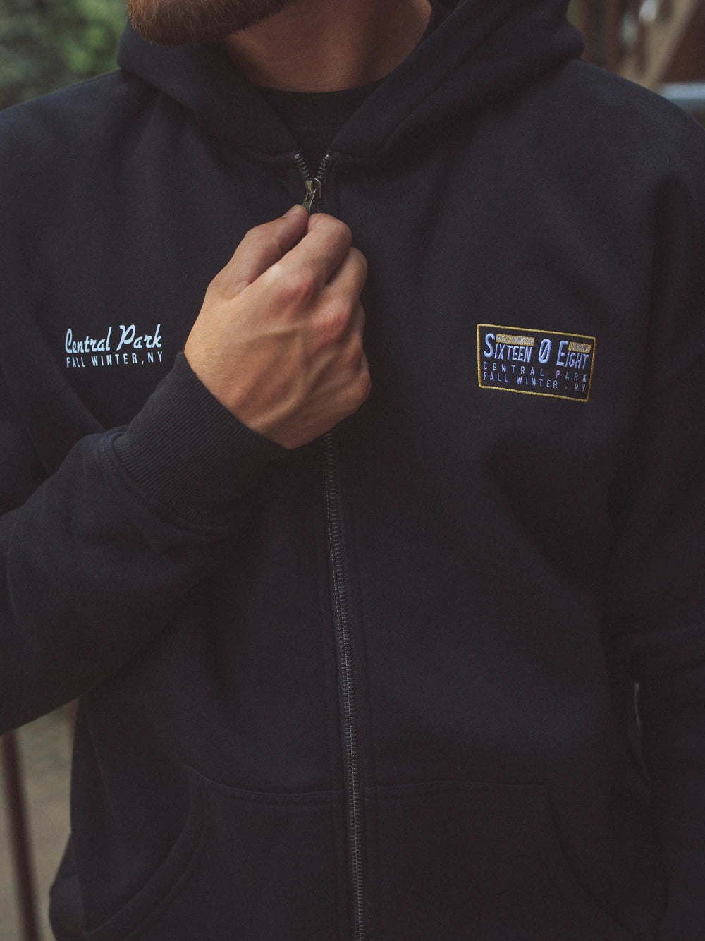 Black Central Park Oversized Vest