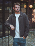 Brown Check Oversized Overshirt