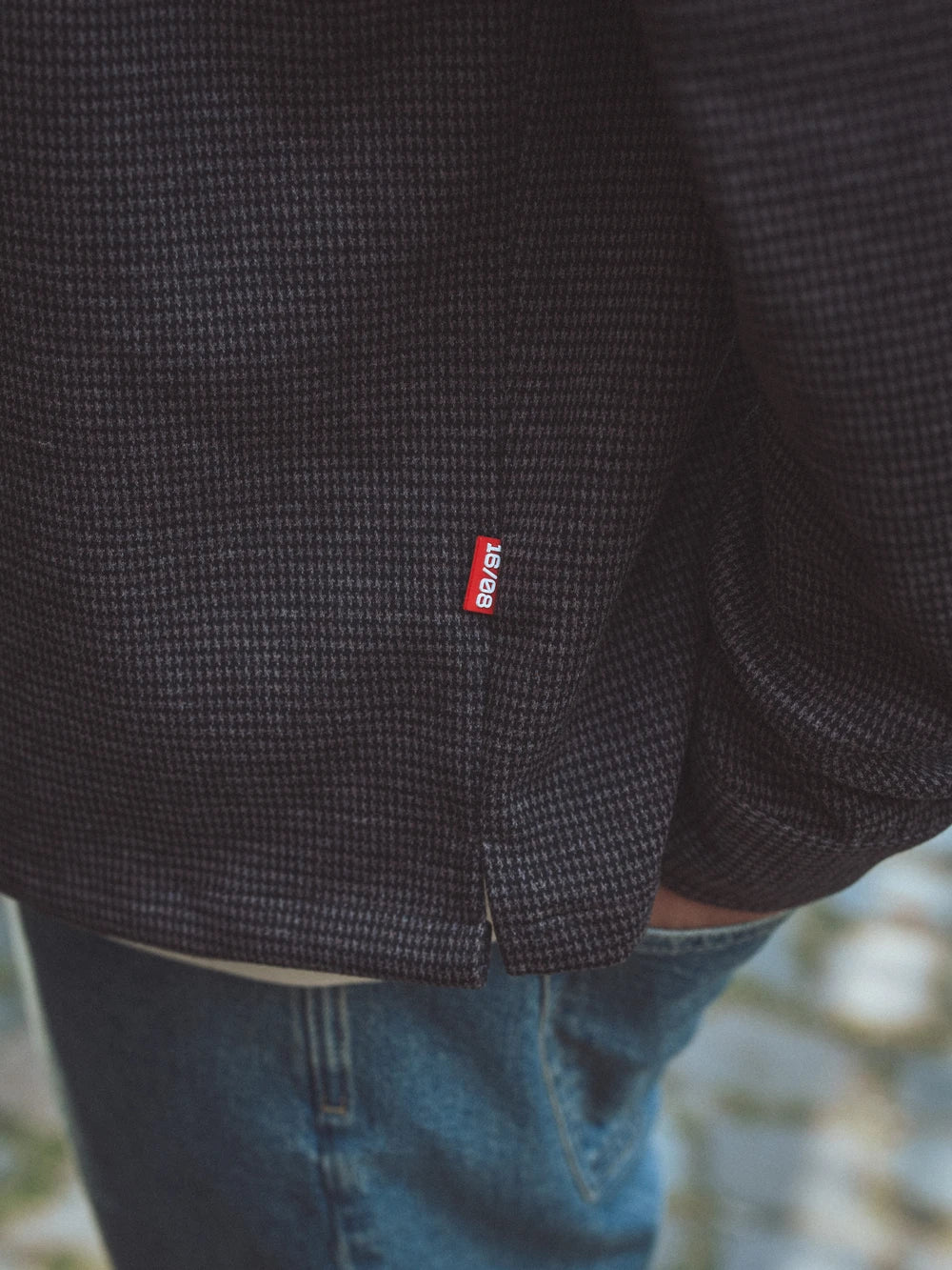 Brown Check Oversized Overshirt
