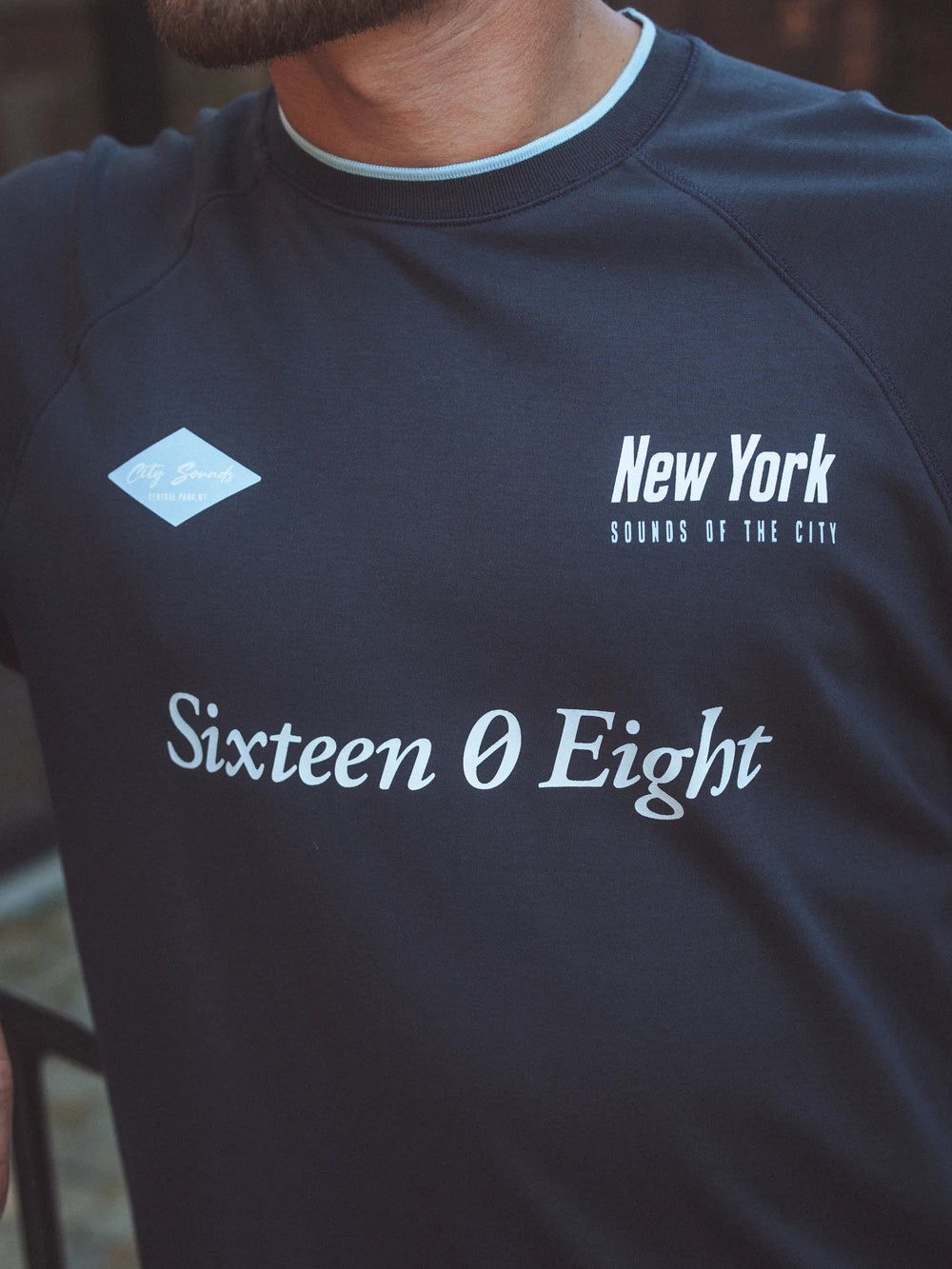 Navy Oversized Graphic Longsleeve