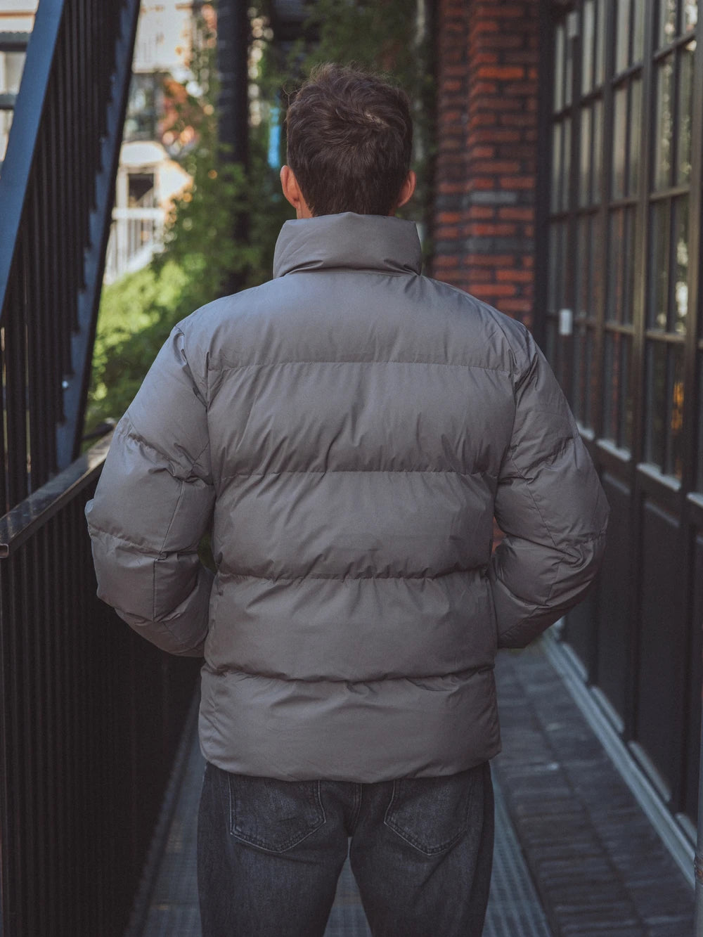 Grey Puffer Jacket