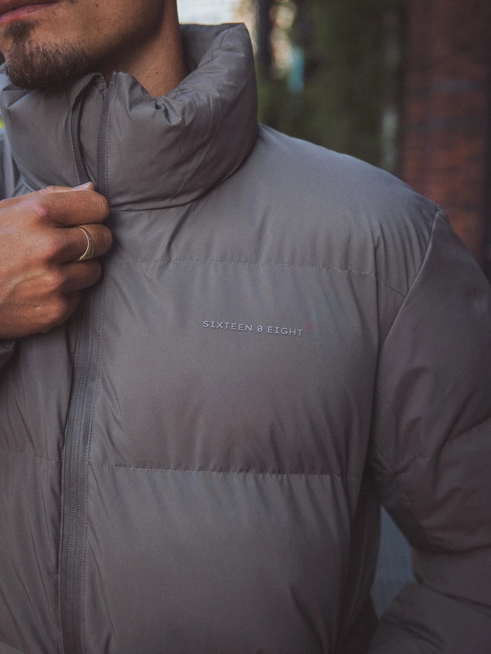 Grey Puffer Jacket